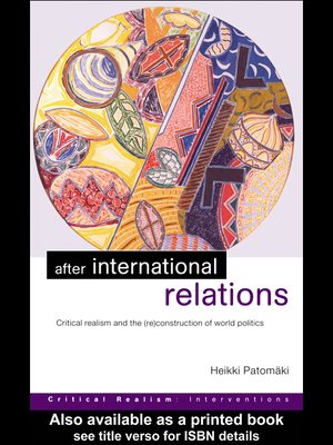 cover image of After International Relations